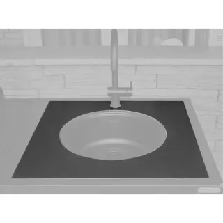 Big Green Egg Dekton-Arbeitsplatte mit Ausschnitt, Fachboden (schwarz)