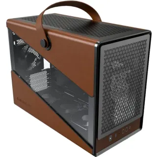 Montech Heritage 30 Pro , Tower-Gehäuse (schwarz/braun, Tempered Glass)