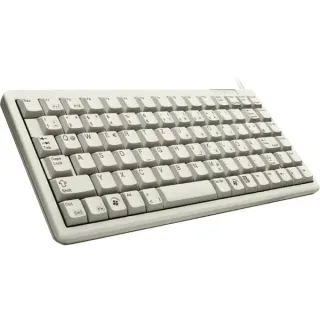 CHERRY Compact-Keyboard G84-4100, Tastatur (weiß, US-Layout, Cherry Mechanisch)