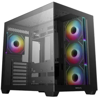 DeepCool CG530 4F , Tower-Gehäuse (schwarz, Tempered Glass x 2)