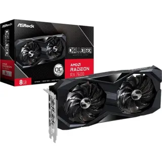 ASRock Radeon RX 7600 Challenger 8GB OC, Grafikkarte (RDNA 3, GDDR6, 3x DisplayPort, 1x HDMI 2.1)