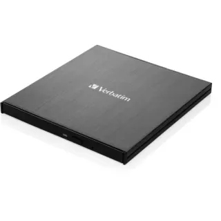 Verbatim Externer Slimline CD-DVD-Brenner, externer DVD-Brenner (USB-C 3.2 Gen 1 (5 Gbit/s))
