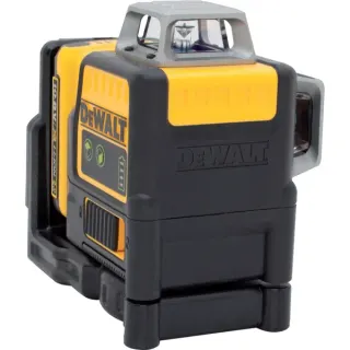 DEWALT Linienlaser 2x360° DCE0811D1G, 10,8Volt, Kreuzlinienlaser (schwarz/gelb, Li-Ion Akku 2,0Ah, grüne Laserlinien, Koffer)
