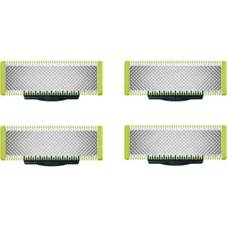 Philips Ersatzklinge OneBlade QP240/50 (silber/hellgrün, 4 Stück)