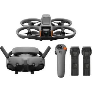 DJI Avata 2 Fly More Combo (drei Akkus), Drohne (grau, Mechanischer Ein-Achsen-Gimbal)