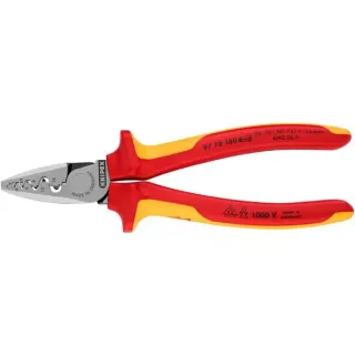 KNIPEX Crimpzange 97 78 180 (für Aderendhülsen 0,25 bis 16mm², VDE)