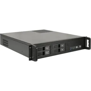 Inter-Tech IPC 2U-2504, Server-Gehäuse (schwarz, 2 Höheneinheiten)