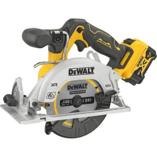DEWALT Akku-Handkreissäge DCS512P2, 12Volt (gelb/schwarz, 2x Li-Ion XR Akku 5Ah, in TSTAK Box)