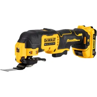 DEWALT Akku-Multifunktions-Werkzeug DCS353D2, 12 Volt (gelb/schwarz, 2x Li-Ionen XR Akku 2,0Ah, in T STAK-Box II, 29-tlg. Zubehörset)