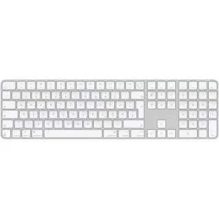 Apple Magic Keyboard mit Touch ID und Ziffern­block (silber/weiß, DE-Layout, für Mac Modelle mit Apple Chip)