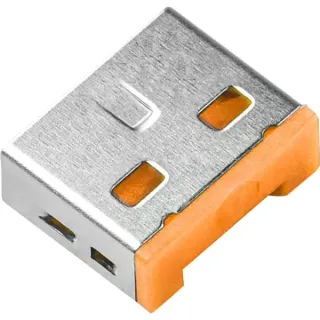 SMARTKEEPER ESSENTIAL USB-A Port Lock (UL03), Einsteckschloss (Farbcode Orange, 100 Stück)