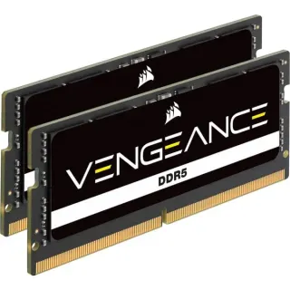 Corsair SO-DIMM 64 GB DDR5-5600 (2x 32 GB) Dual-Kit, Arbeitsspeicher (schwarz, CMSX64GX5M2A5600C48, Vengeance)