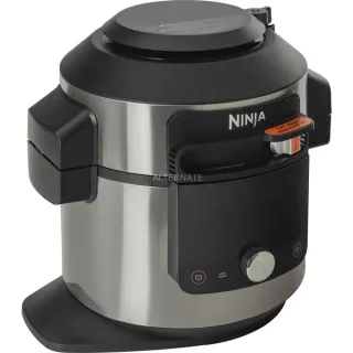 Ninja Foodi 14-in-1 SmartLid Multikocher (edelstahl/schwarz, 1.760 Watt, 7,5 Liter)
