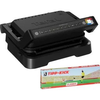 Tefal OptiGrill 4in1 GC7748, Kontaktgrill (schwarz, 2.100 Watt, mit Backschale)