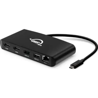 OWC Thunderbolt 3 mini Dock, Dockingstation (schwarz, HDMI, USB, RJ-45)