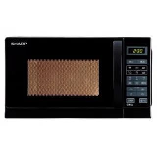 SHARP R-642BKW, Mikrowelle (schwarz)