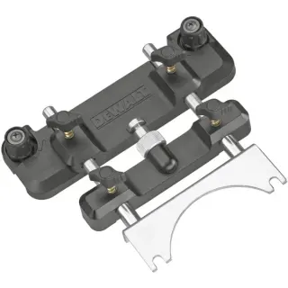 DEWALT Führungsschienen-Adapter DWS5031, für Oberfräsen (schwarz, für den Einsatz mit DEWALT Führungsschienen)