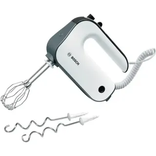 Bosch Home Handmixer Styline MFQ49300 (weiß/dunkelsilber, 850 Watt, Rührbesen "FineCreamer")