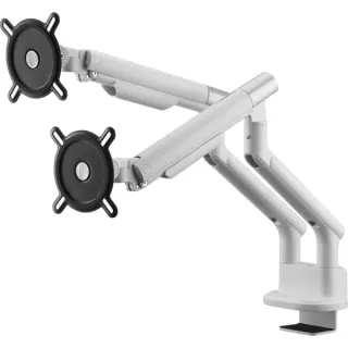 ONE FOR ALL Universal-Doppelmonitorarm DM 7220, Monitorhalterung (weiß, für 33 - 89cm (13" - 35") Monitore)