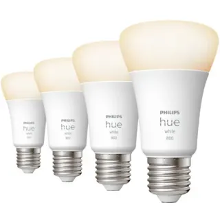 Philips HUE White E27, LED-Lampe (Viererpack, ersetzt 60 Watt)