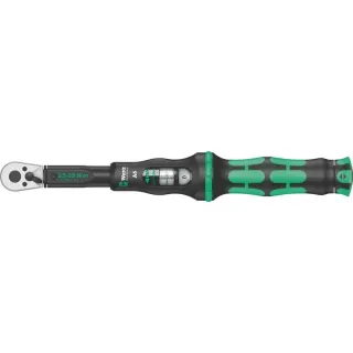 Wera Drehmomentschlüssel mit Umschaltknarre Click-Torque A 6 (schwarz/grün, Abtrieb 1/4" für Bits)
