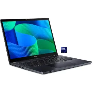 Acer TravelMate P4 Spin (TMP414RN-54-TCO-5067), Notebook (blauschwarz, Intel® Core™ Ultra 5 125U, Intel® Graphics, 32 GB DDR5, 1 TB (1 TB SSD), Windows 11 Pro 64-Bit)