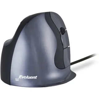 Evoluent VerticalMouse D, Maus (schwarz/silber, Large, RH)