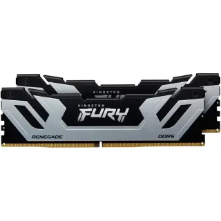 Kingston FURY CU-DIMM 48 GB DDR5-8400 (2x 24 GB) Dual-Kit, Arbeitsspeicher (silber/schwarz, KF584CU40RSK2-48, FURY Renegade, INTEL XMP)