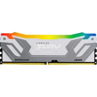 Kingston FURY CU-DIMM 24 GB DDR5-8400, Arbeitsspeicher (silber/weiß, KF584CU40RWA-24, FURY Renegade RGB, INTEL XMP)