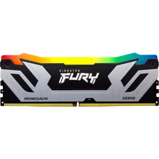 Kingston FURY CU-DIMM 24 GB DDR5-8400, Arbeitsspeicher (silber/schwarz, KF584CU40RSA-24, FURY Renegade RGB, INTEL XMP)