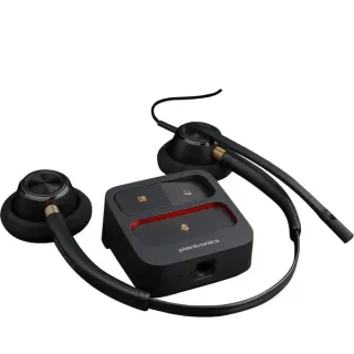 HP Poly EncorePro HW520 Binaurales Headset + Quick Disconnect (schwarz, Noise Cancelling-Mikrofon)
