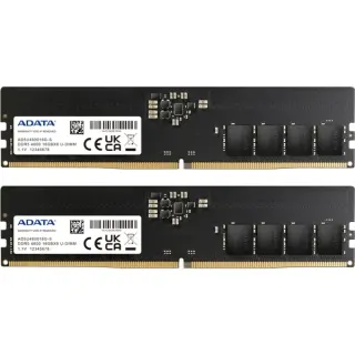 ADATA DIMM 32 GB DDR5-4800 (2x 16 GB) Dual-Kit, Arbeitsspeicher (schwarz, AD5U480016G-DT, Premier)