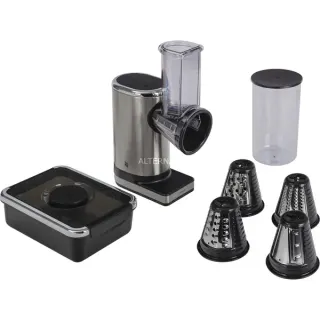 WMF KÜCHENminis Gemüseschneider Salat-to-go, Zerkleinerer (edelstahl/schwarz, 150 Watt)