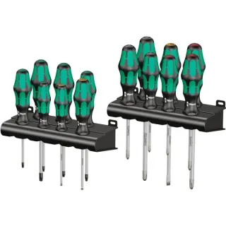 Wera Schraubendreher Satz Big Pack 300 (schwarz/grün, Kraftform Plus, Lasertip)