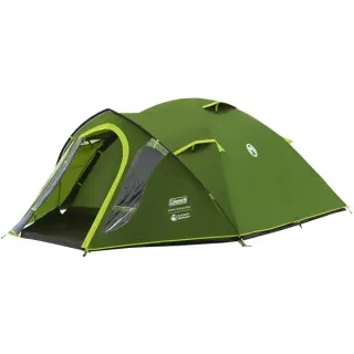 Coleman Kuppelzelt Darwin 3 Plus BlackOut (dunkelgrün/hellgrün, mit Tunnelvorbau, Modell 2025)