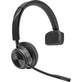 HP Poly Savi 7410 Office DECT, Headset (schwarz, Mono, USB-A, USB-C, Microsoft Teams zertifiziert)
