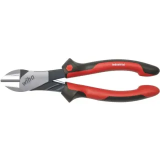 Wiha Kraftseitenschneider Industrial, Schneid-Zange (rot/gelb, mit DynamicJoint)