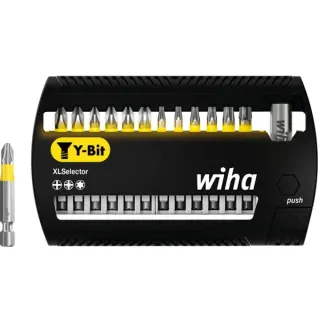 Wiha Bit-Satz XLSelector Y-Bit 50mm, 13-teilig (schwarz/gelb, PH / PZ / TX)