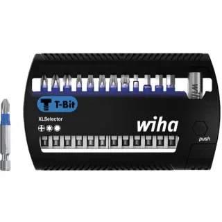 Wiha Bit-Satz XLSelector T-Bit 50mm, 13-teilig (schwarz/blau, PH / TX / H)