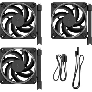 Fractal Design Momentum 12 RGB, Gehäuselüfter (schwarz, 3er Pack, 120 mm)