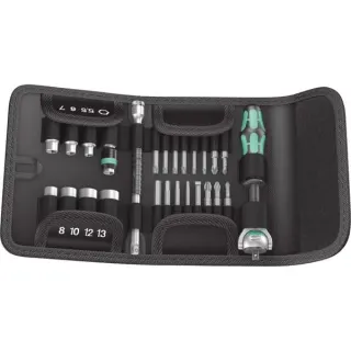 Wera Knarren-Satz Kraftform Kompakt Zyklop Speed, Werkzeug-Set (inkl. Knarre mit schwenkbarem Kopf, 1/4")