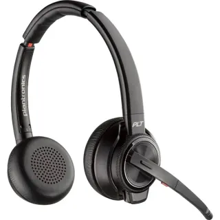 Poly Savi 8220 Office DECT, Headset (schwarz, Stereo, USB-A, USB-C, Microsoft Teams)
