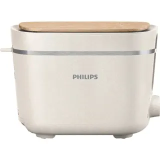 Philips Eco Conscious Edition Toaster HD2640/10 (weiß (matt), 830 Watt, für 2 Scheiben Toast)
