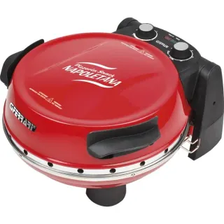 G3 Ferrari Pizzaofen Napoletana (rot, 1.200 Watt, für Pizza Ø 31cm, 2 Steine)