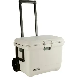 Coleman PRO 55QT, Kühlbox (beige, mit Rollen)