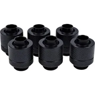 Alphacool Eiszapfen Anschraubtülle, Verbindung (schwarz, gerade)