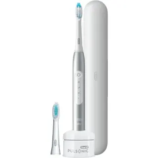 Oral-B Pulsonic Slim Luxe 4500 Reise-Edition, Elektrische Zahnbürste (platin)