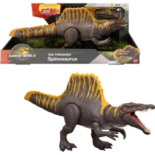 Mattel Jurassic World Tail Thrasher Spinosaurus-Actionfigur, Spielfigur