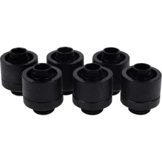 Alphacool Eiszapfen Anschraubtülle, Verbindung (schwarz, 6 Stück)