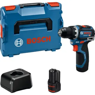 Bosch Professional Akku-Bohrschrauber GSR 12V-32 Professional, 12Volt (blau/schwarz, 2x Li-Ionen Akku 2,0Ah, L-BOXX)